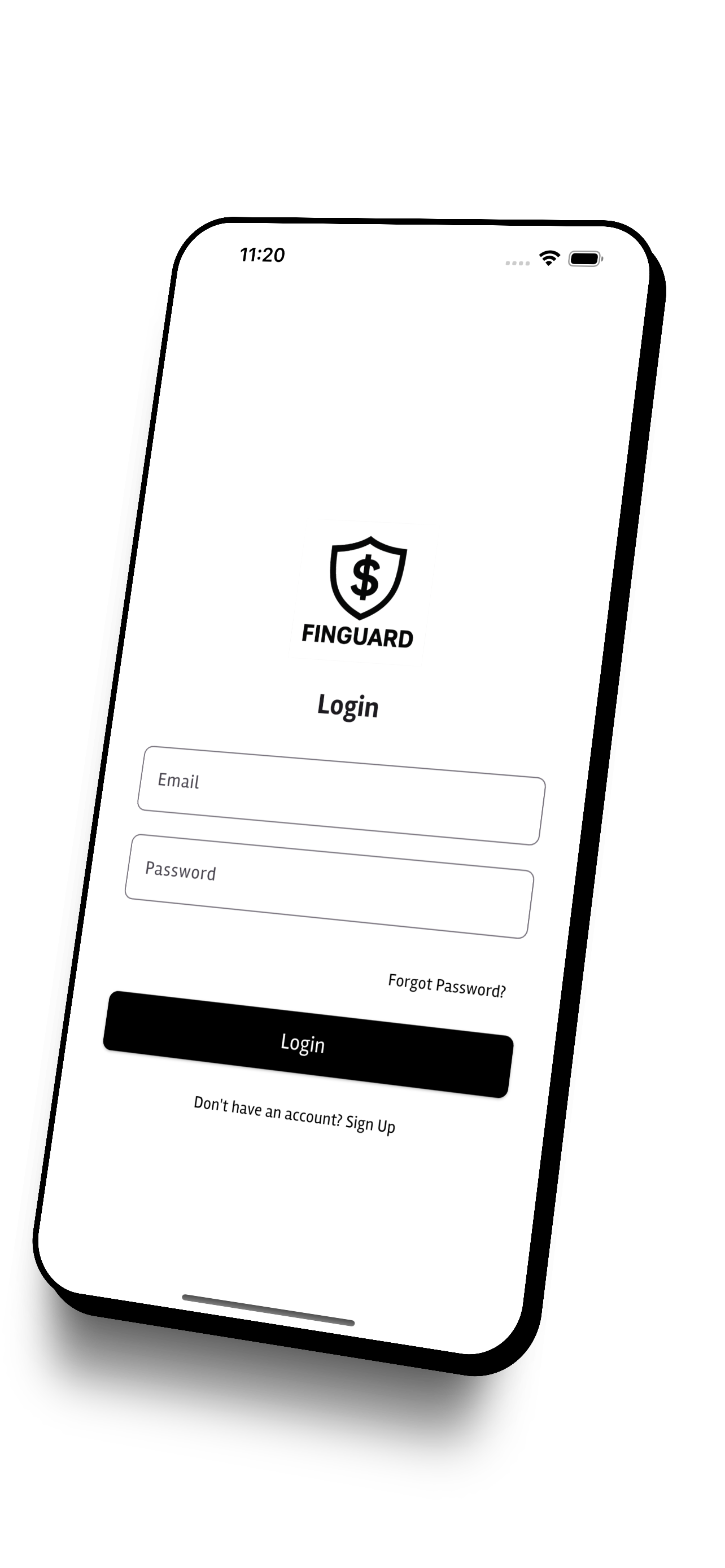 FinGuard Personal Finance Manager - Dashboard View